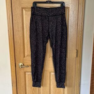 Fety Brown Black Printed Joggers Size XXL